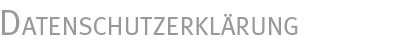 Datenschutzerklärung